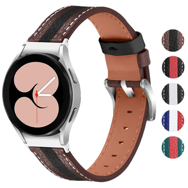 Leather Racing Strap For Samsung Galaxy Watch 5 & Galaxy Watch 4 #1