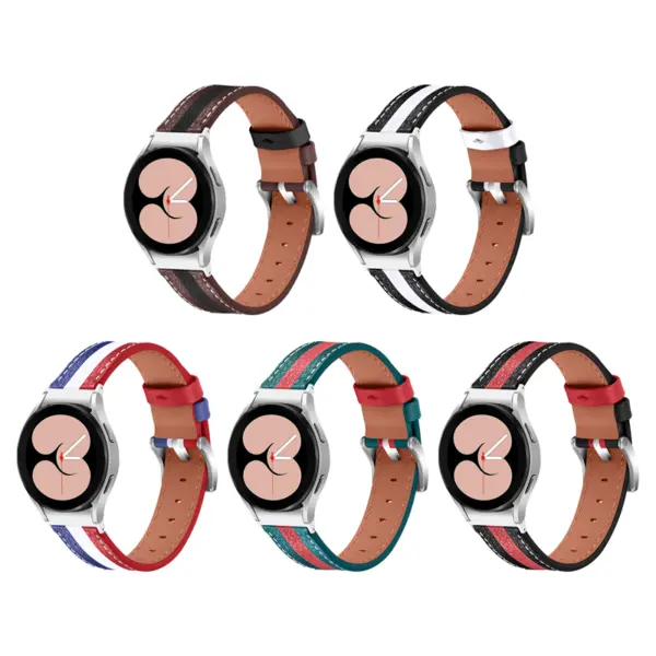 Leather Racing Strap For Samsung Galaxy Watch 5 & Galaxy Watch 4 #2