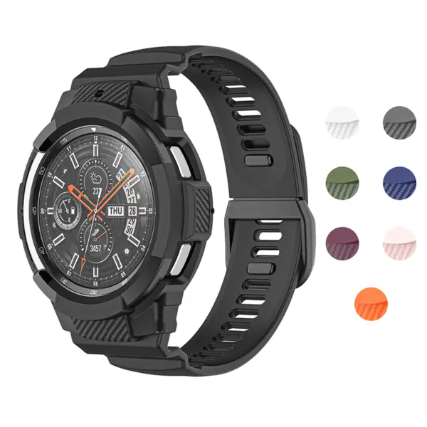 s.r31 Gallery Black StrapsCo Protective Guard Strap for Samsung Galaxy Watch4 Classic