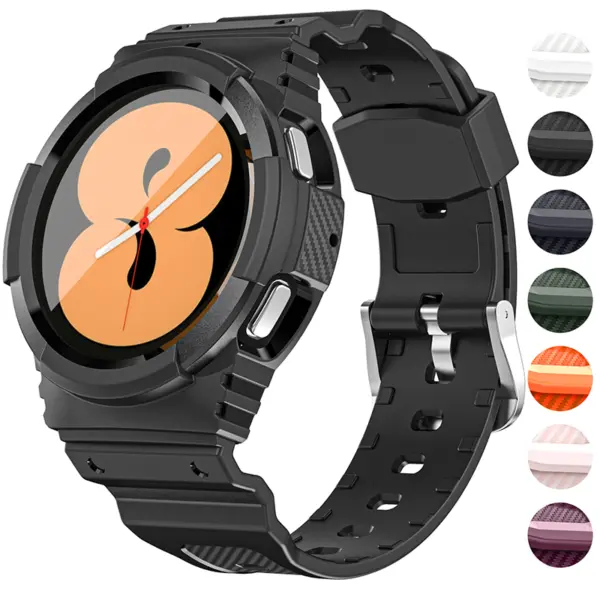 s.r28 Gallery Black StrapsCo Protective Guard Strap for Samsung Galaxy Watch