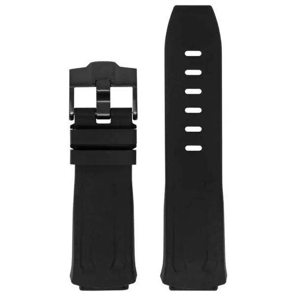 r.ap1 .1.mb Main Black with Black Buckle StrapsCo Silicone Rubber Watch Band Strap for Audemars Piguet Royal Oak Concept