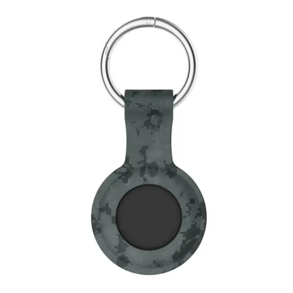 a.at9 .7 Main Concrete StrapsCo Silicone Rubber Pattern Keyring Holder for Apple AirTag