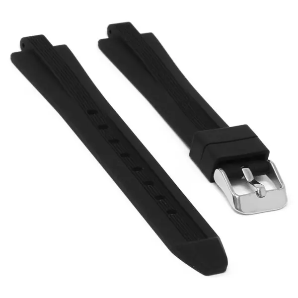 r.mk1 .1 Main Black StrapsCo Silicone Rubber Watch Band Strap for Michael Kors Mini Dylan