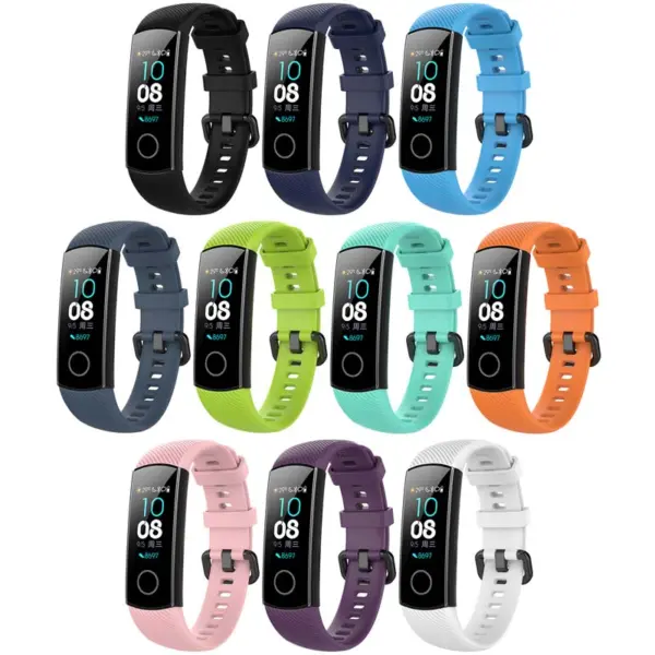 H.r7 All Color StrapsCo Silicone Rubber Watch Band Strap For Huawei Honor Band 4