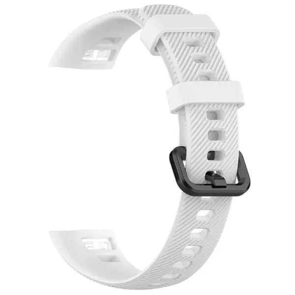h.r7.22 Back White StrapsCo Silicone Rubber Watch Band Strap for Huawei Honor Band 4