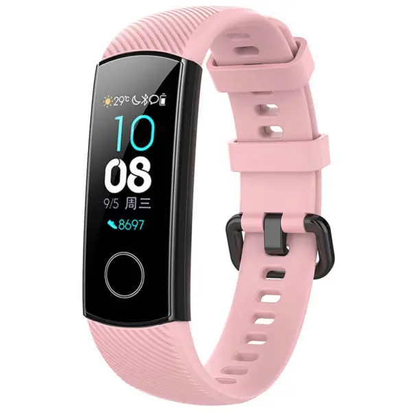 h.r7.13 Main Pink StrapsCo Silicone Rubber Watch Band Strap for Huawei Honor Band 4