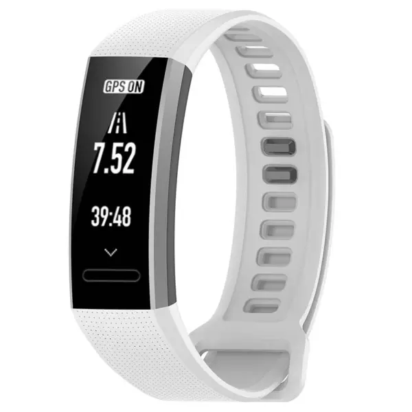 h.r5.22 Main White StrapsCo Silicone Rubber Watch Band Strap for Huawei Band 2