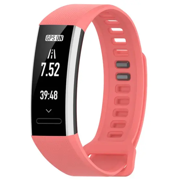 h.r5.13 Main Coral StrapsCo Silicone Rubber Watch Band Strap for Huawei Band 2