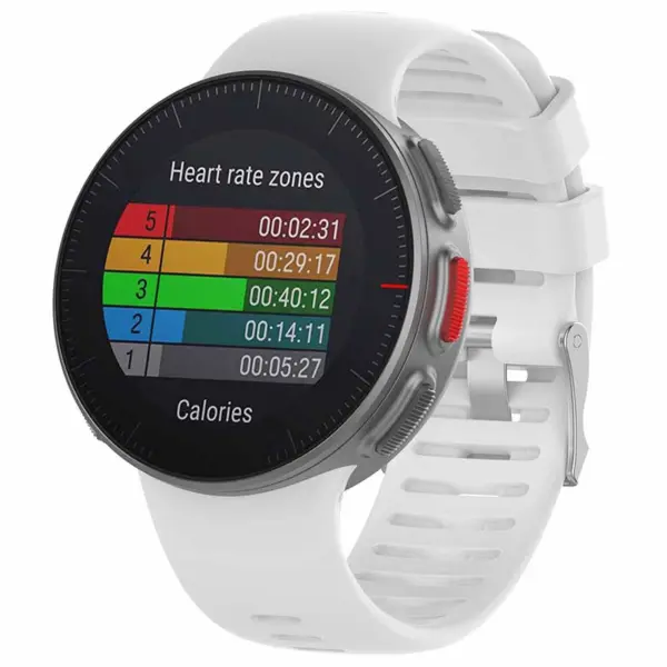 p.r9.22 Main White StrapsCo Silicone Rubber Watch Band Strap for Polar Vantage V