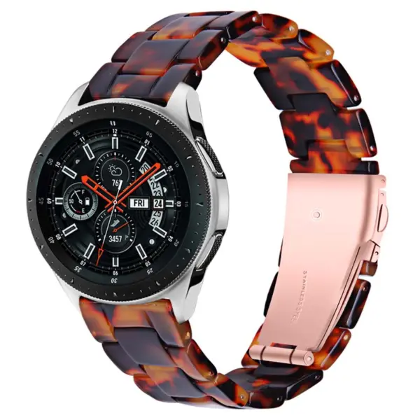s.w1.2 Main Brown StrapsCo Marble Watch Band Strap for Samsung Galaxy Watch Active Gear 20mm 22mm