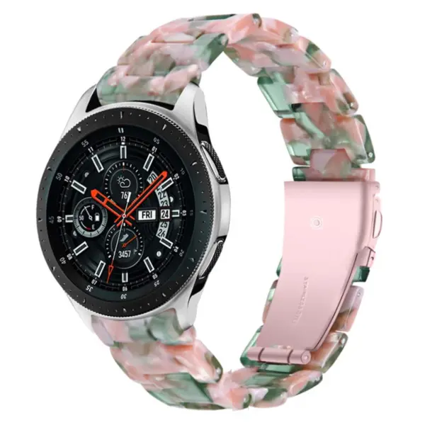 s.w1.11.13 Main Green Pink StrapsCo Marble Watch Band Strap for Samsung Galaxy Watch Active Gear 20mm 22mm