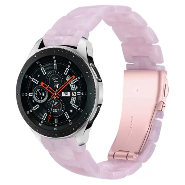 s.w1.13 Main Pink StrapsCo Marble Watch Band Strap for Samsung Galaxy Watch Active Gear 20mm 22mm