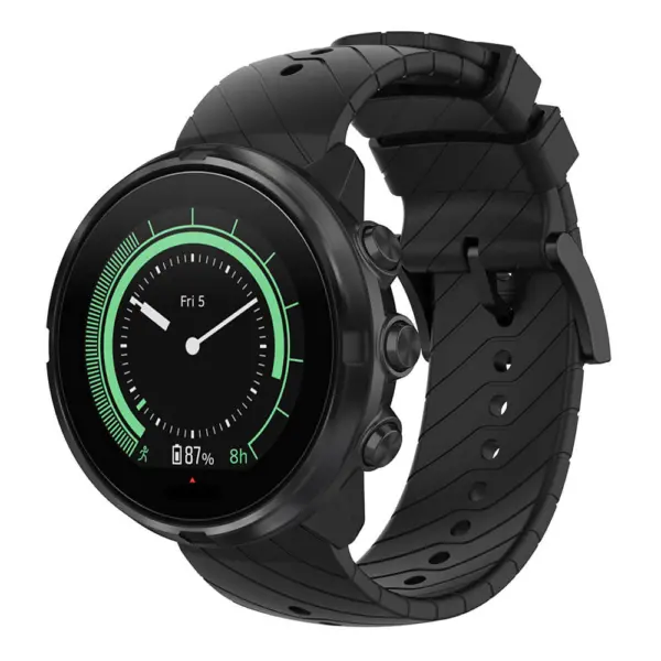 su.r26.1 Main Black StrapsCo Silicone Rubber Watch Band Strap for Suunto 9Spartan SportD5