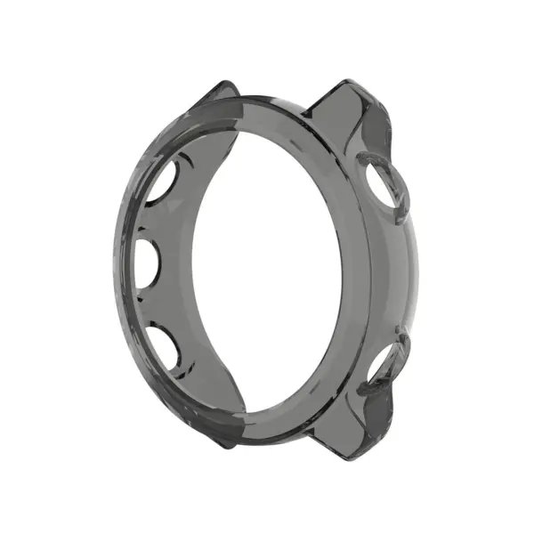 g.pc12 Front Black StrapsCo Silicone Rubber Protective Case Cover for Garmin Forerunner 245