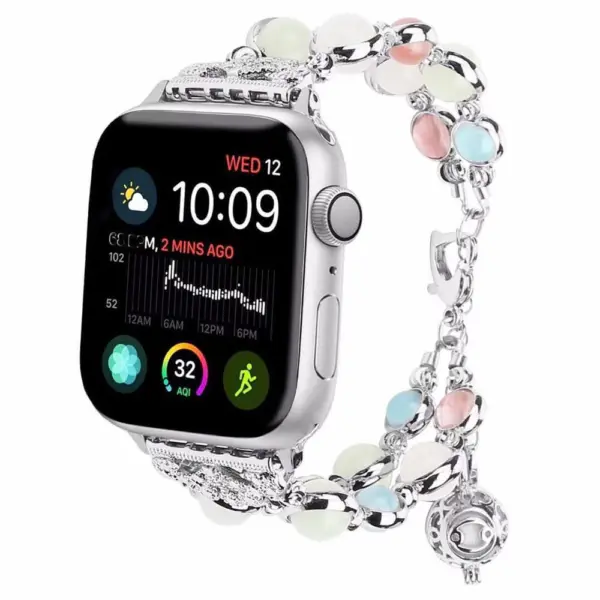 a.m38.ss Main Silver StrapsCo Luminous Stainless Steel Watch Band Strap for Apple Watch