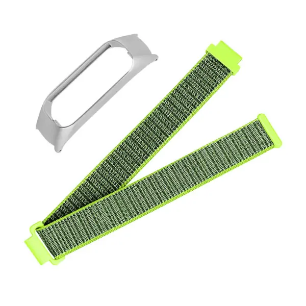 S.ny5.11 Angle Neon Green StrapsCo Woven Nylon Watch Band Strap Compatible With Samsung Galaxy Fit E SM R375
