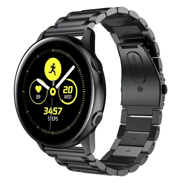 S.m13.mb Main Black StrapsCo Stainless Steel Watch Band Strap For Samsung Galaxy Watch Active