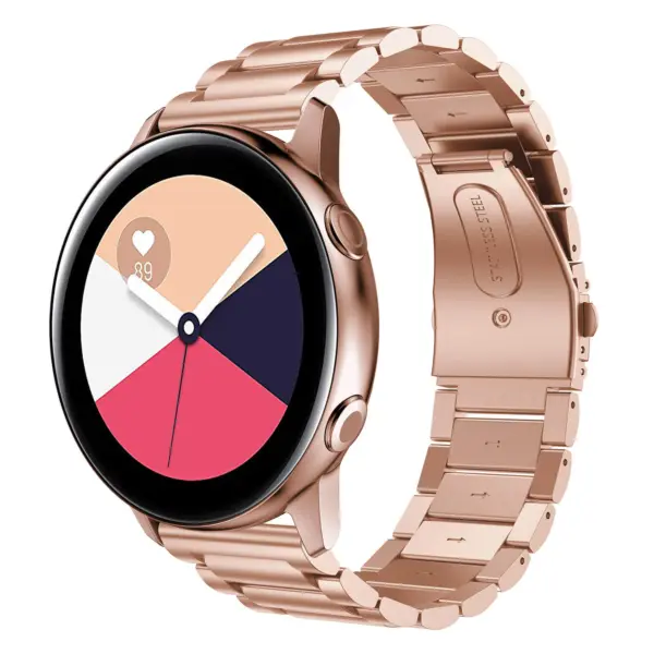 S.m13.rg Main Rose Gold StrapsCo Stainless Steel Watch Band Strap For Samsung Galaxy Watch Active