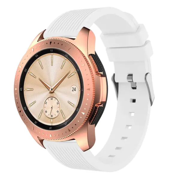 S.r18.22 Main White StrapsCo Silicone Rubber Watch Band Strap For Samsung Galaxy Watch 42mm