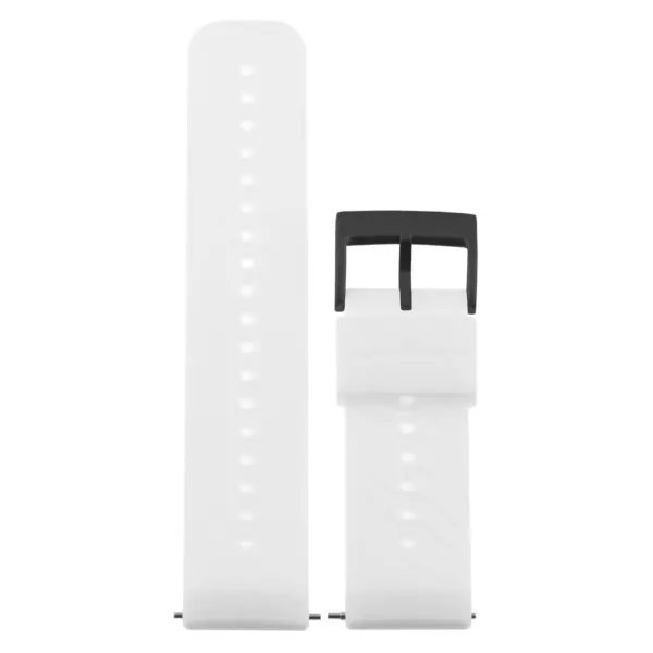 Su.r23.mb Main White (Black Buckle) StrapsCo Silicone Rubber Watch Band Strap Compatible With Suunto Spartan Sport Wrist HR Baro