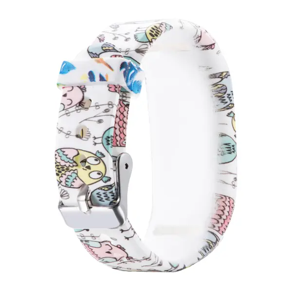 G.r39.a Back Cartoon Owls StrapsCo Silicone Rubber Replacement Watch Band Strap For Garmin Vivofit JR