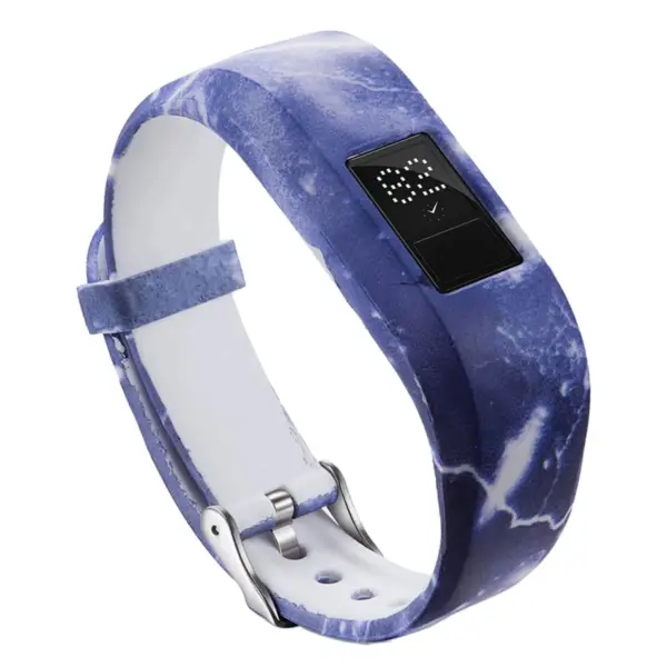 G.r39.e Main Lightning StrapsCo Silicone Rubber Replacement Watch Band Strap For Garmin Vivofit JR
