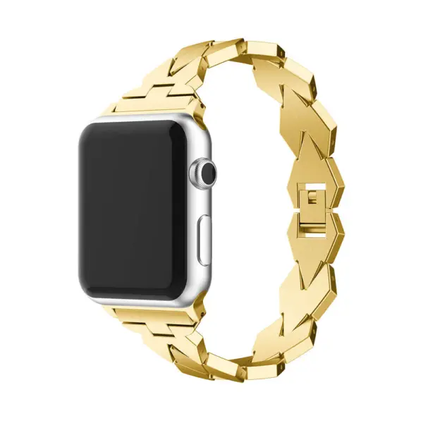 A.m34.yg Main Yellow Gold StrapsCo Stainless Steel Watch Bracelet Band Strap For Apple Watch Series 4 40mm 44mm