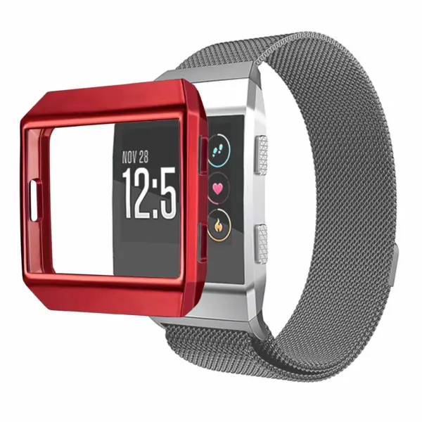 Fb.pc4.6 Silicone Shock Proof Case Fits Fitbit Ionic In Red 2