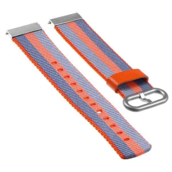S.ny1.12.5 Angled Nylon Strap Fits Samsung S2 In Orange And Blue
