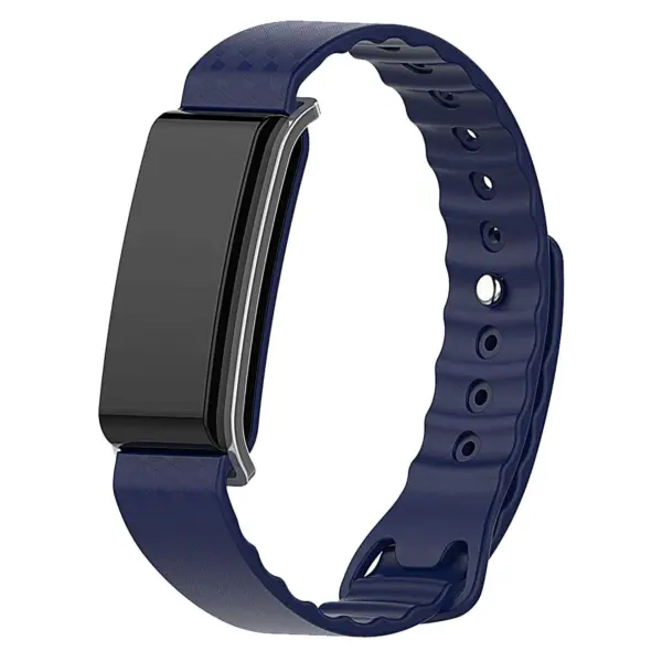 H.r3.5 Front Silicone Strap Fits Huawei Honor A2 In Blue