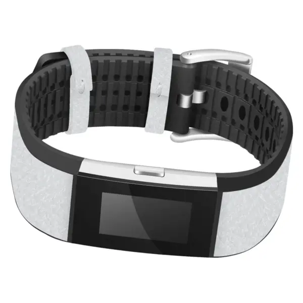 Fb.r26.22 Front Leather Strap Fits Fibit Charge 2 In White