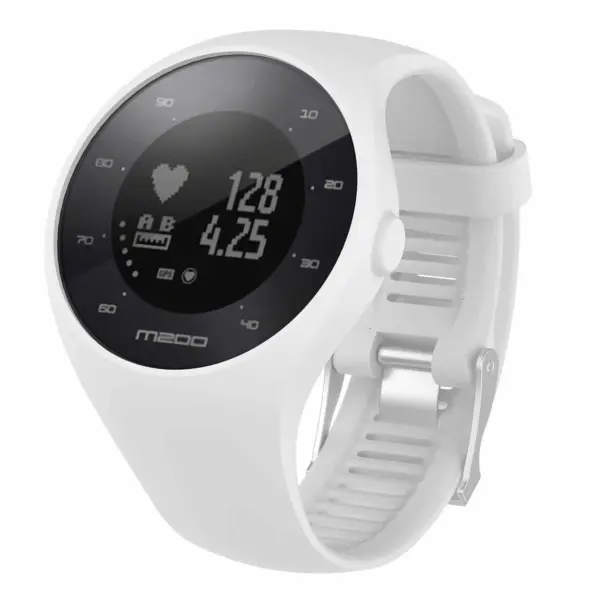 P.r4.22 Strap Or Polar M200 GPS Running Watch In White