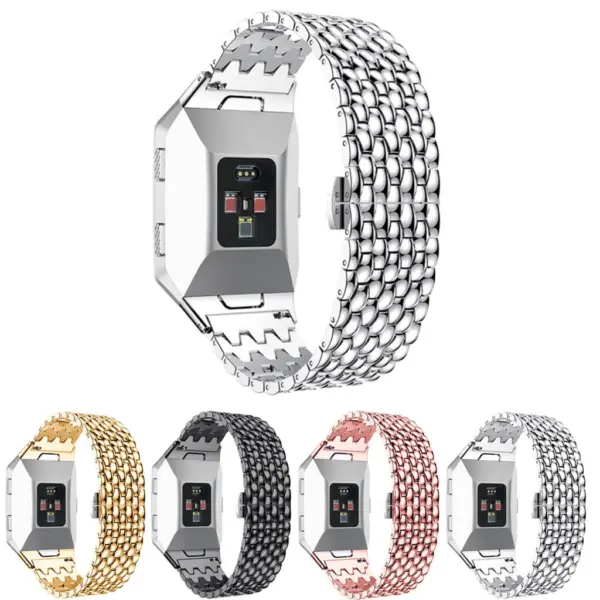 Fb.m38.ss Gallery Fitbit Ionic Stainless Steel Band In Silver 2