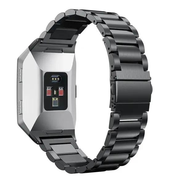 Fb.m34.mb Fitbit Ionic Stainless Steel H Link Band In Matte Black 2