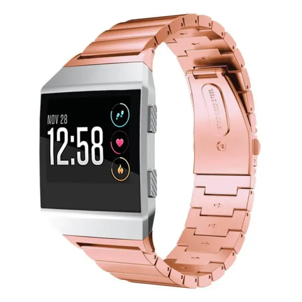 Fb.m33.rg Fitbit Ionic Stainless Steel Link Band In Rose Gold