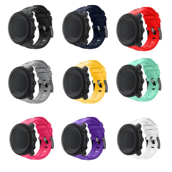 Su.r6 All Color Silicone Rubber Strap For Sunnto Ambit3
