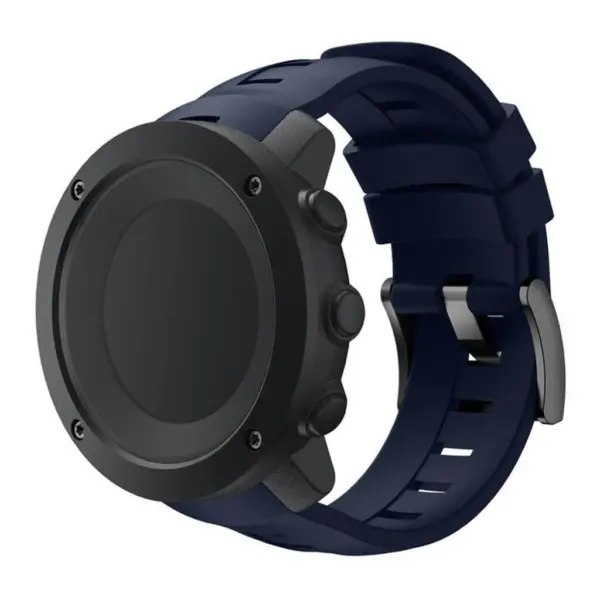 Su.r6.5 Silicone Rubber Strap For Sunnto Ambit3 In Blue