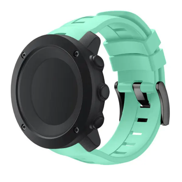 Su.r6.13 Silicone Rubber Strap For Sunnto Ambit3 In Mint Green