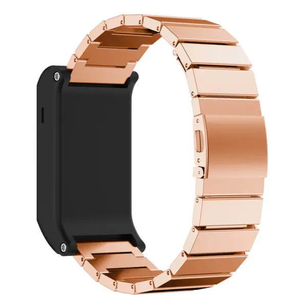 G.m6.rg Stainless Steel Rectanglar Link For Garmin Vivoactive HR In Rose Gold 2