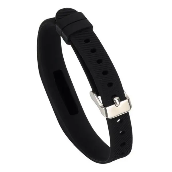 Fb.r7.1 Silicone Strap For Fitbit Flex In Black 2