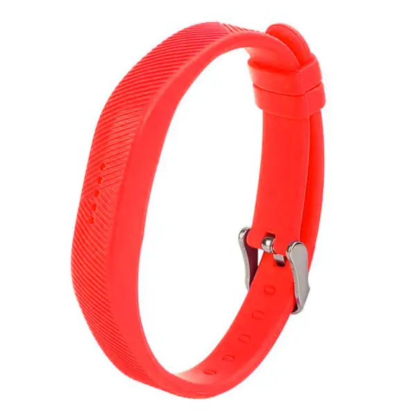 Fb.r7.6 Silicone Strap For Fitbit Flex In Red