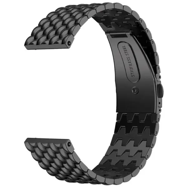 Fb.m17.mb Blaze Stailess Steel Beaded Band In Black