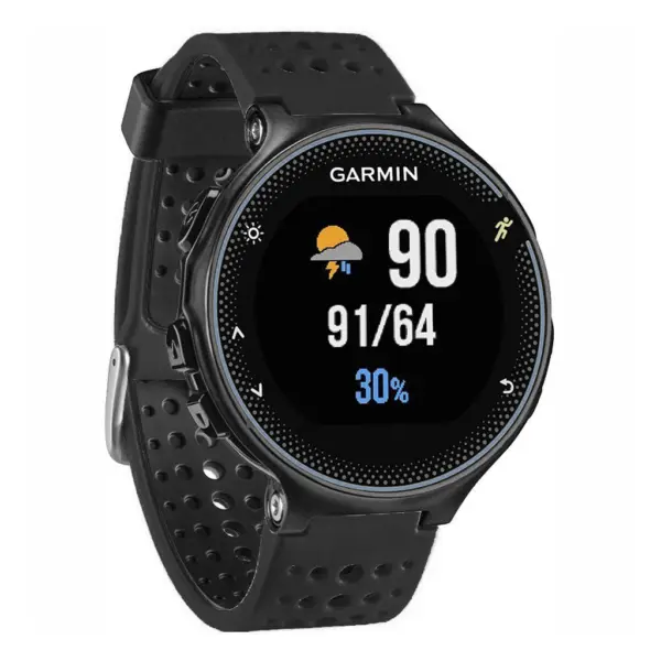 G.r3.1.1 Main Black StrapsCo Perforated Silicone Strap For Garmin Forerunner 3