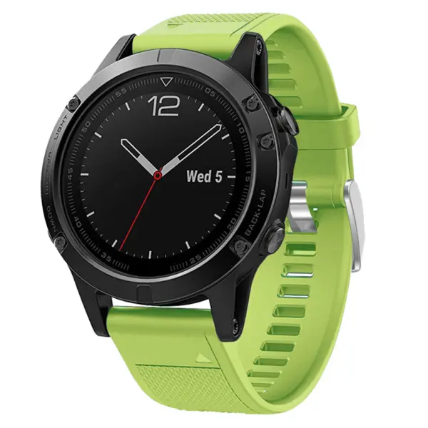 G.r18.11a Replacement Strap Band For Garmin Fenix 5 In Lime Green