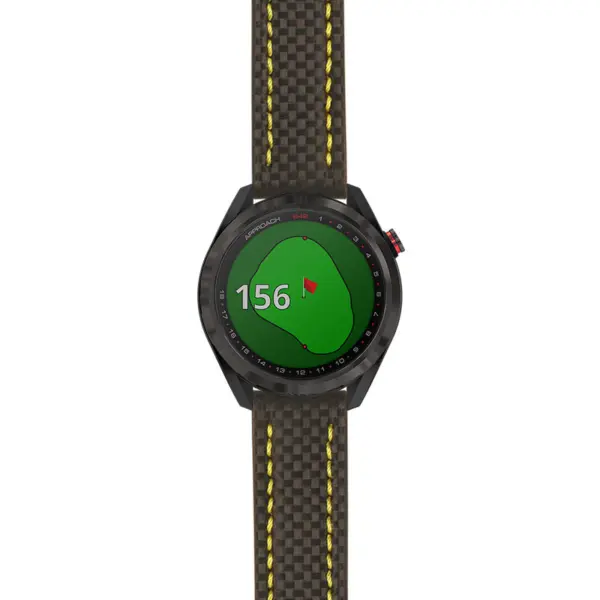 g.aS42.st25 Main Black & Yellow StrapsCo Heavy Duty Carbon Fiber Watch Strap 20mm