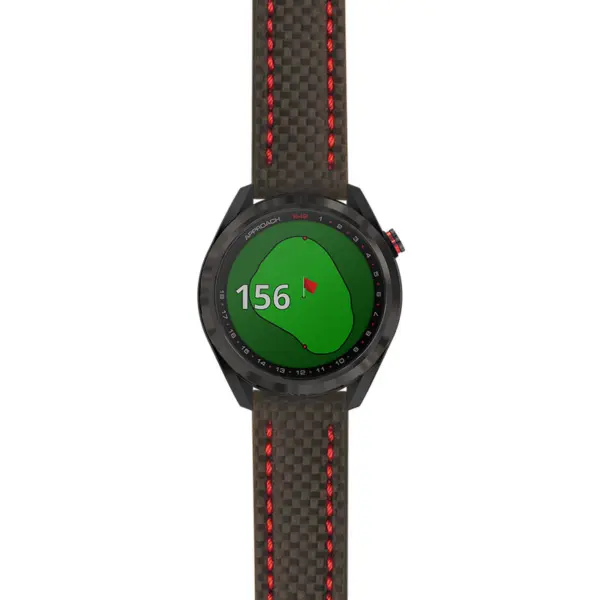 g.aS42.st25 Main Black & Red StrapsCo Heavy Duty Carbon Fiber Watch Strap 20mm