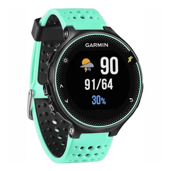 g.r3.11.1 Silcone Strap for Forerunner 3 in Mint Green and Black