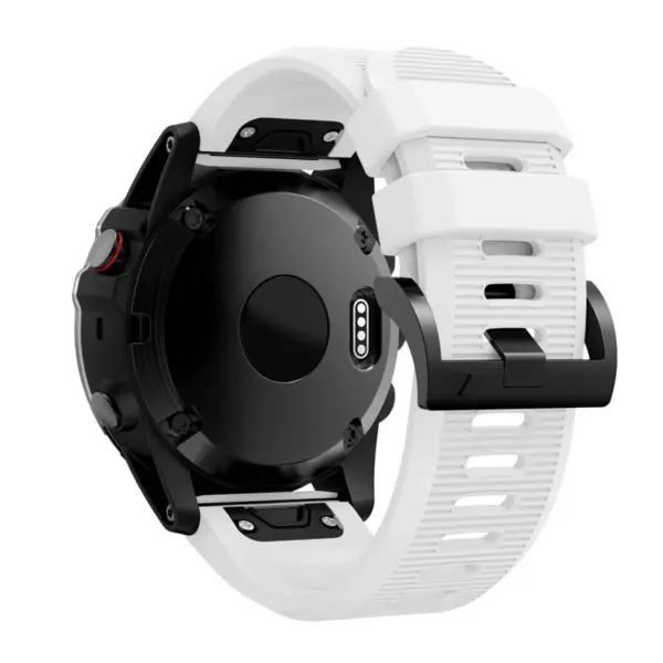 g.r70.22 Back White StrapsCo Silicone Strap for Garmin Fenix 5X 1