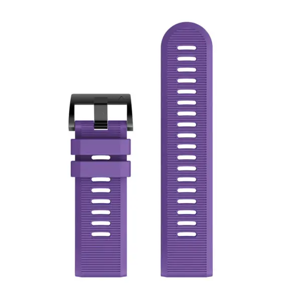 g.r70.18 Upright Purple StrapsCo Silicone Strap for Garmin Fenix 5X 1