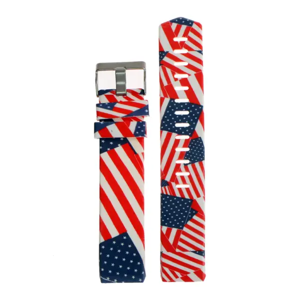 FIXfb.r12.p Silicone Strap For Charge 2 W American Flag 2